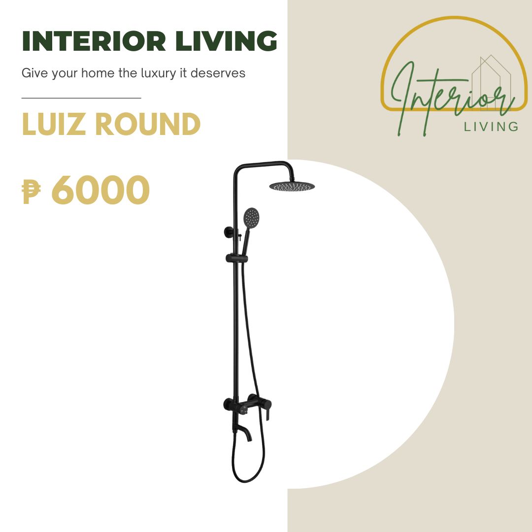 Luiz Round Wall Mount Rainfall Dual Shower Heads
