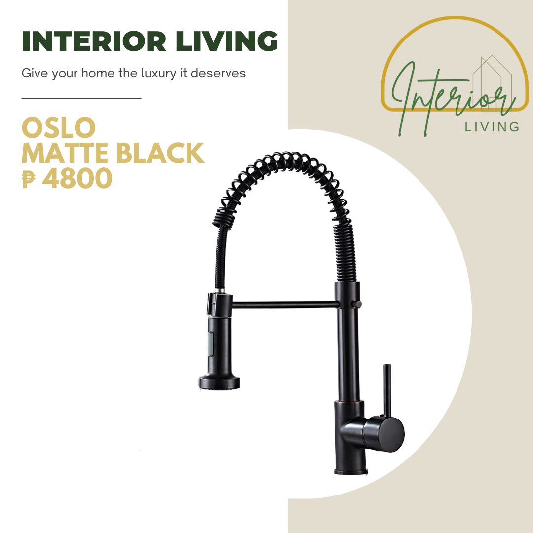OSLO Matte Black Pull out Kitchen Faucet