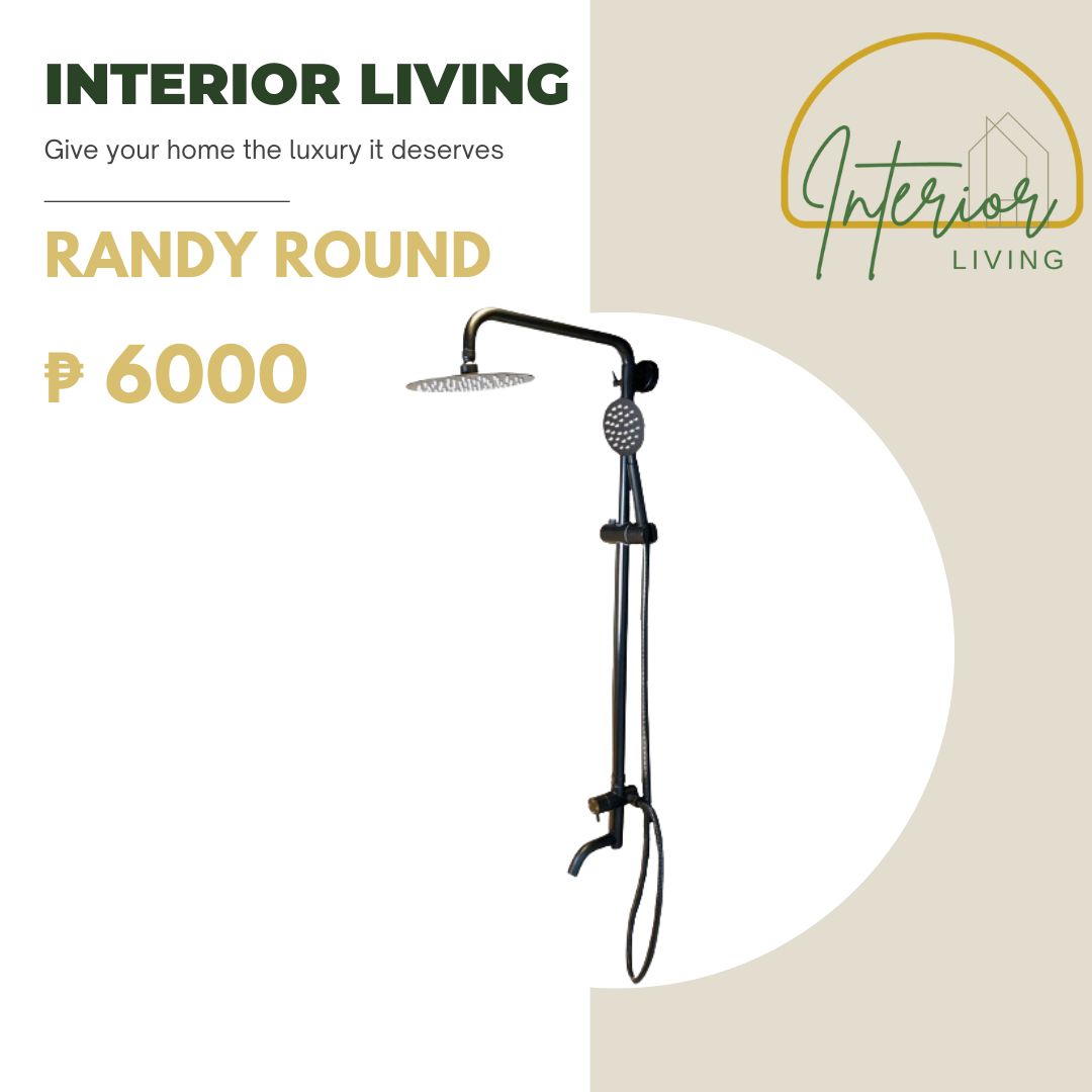 Randy Round Wall Mount Rainfall Dual Shower Heads