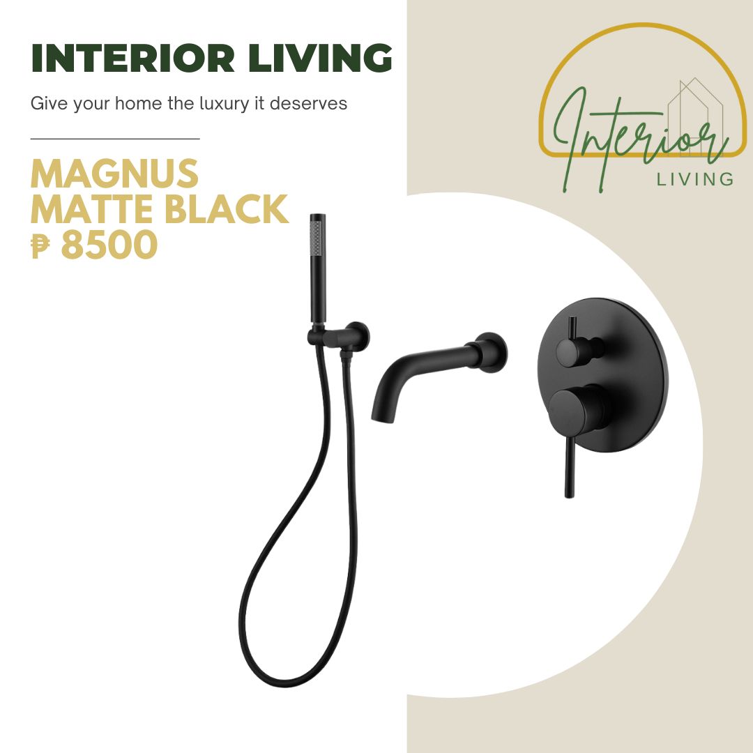 Magnus Matte Black Bath Tub Mixer