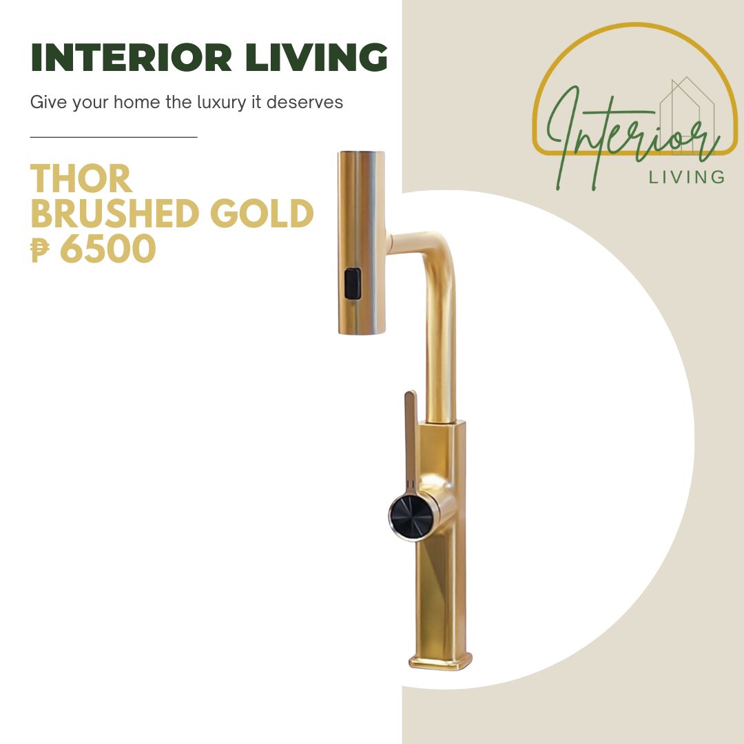 Thor Brushed Gold Pull-Out Kitchen Faucet