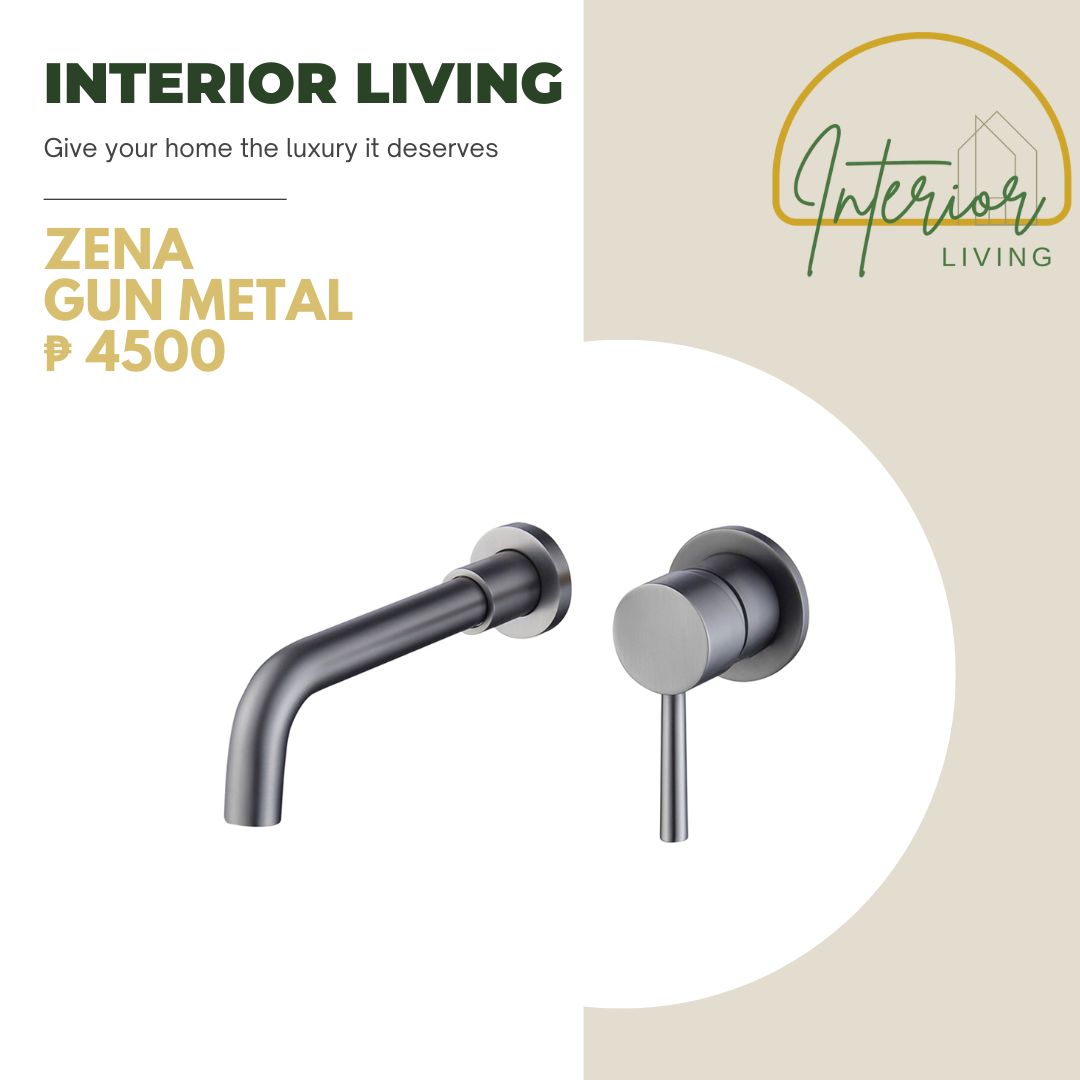 Zena Gun Metal In-Wall Basin Faucet