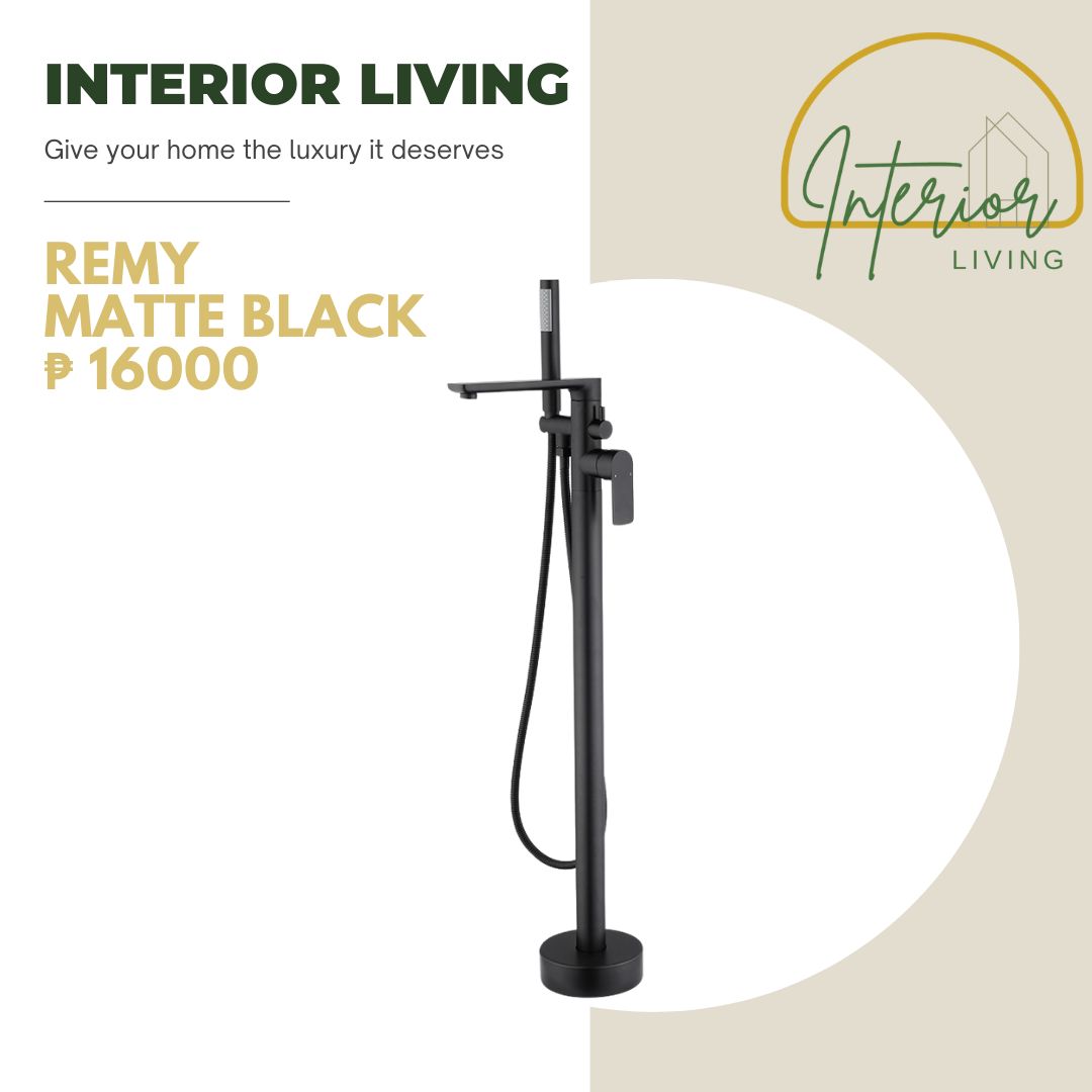 Remy Matte Black Freestanding Bath Tub Mixer