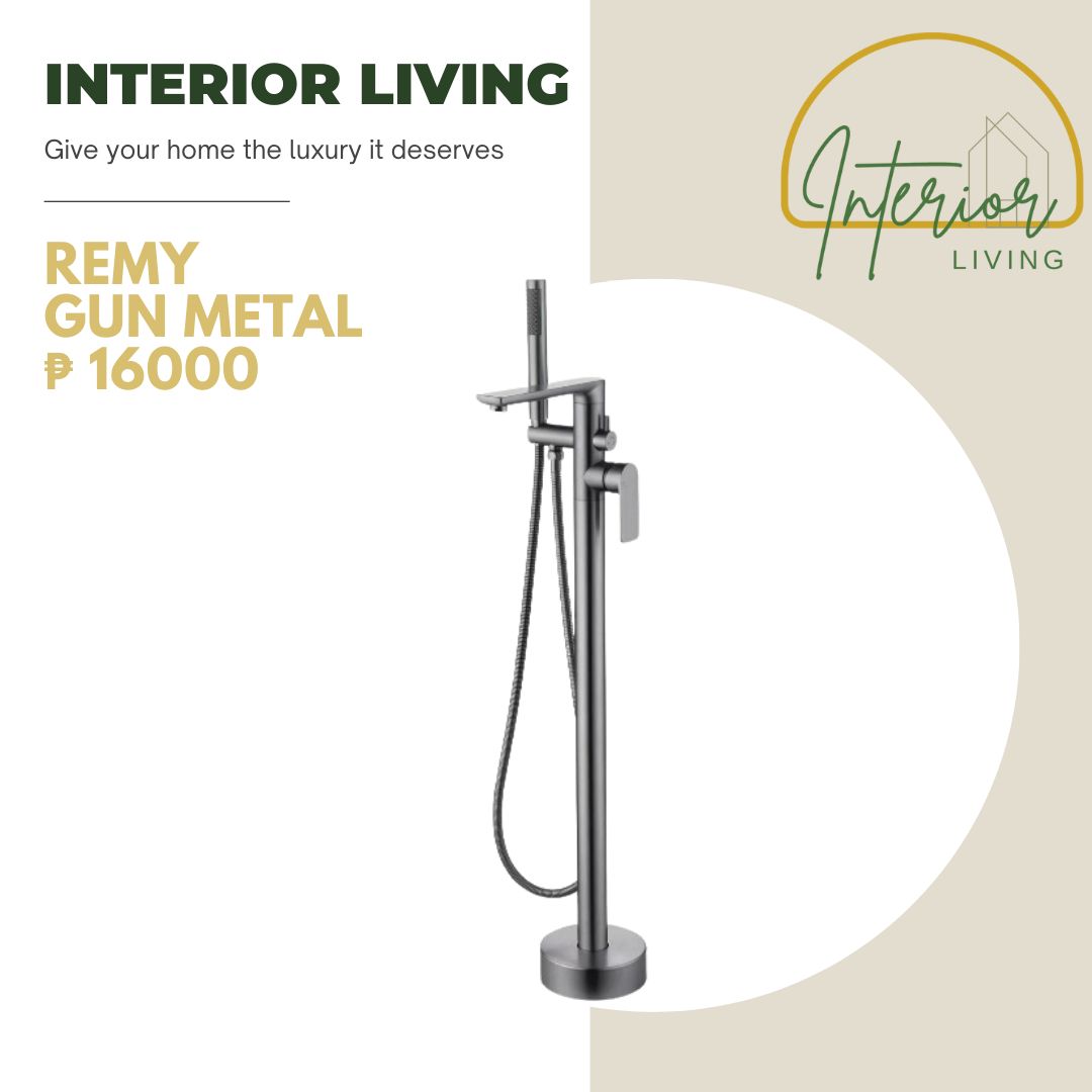 Remy Gun Metal Freestanding Bath Tub Mixer