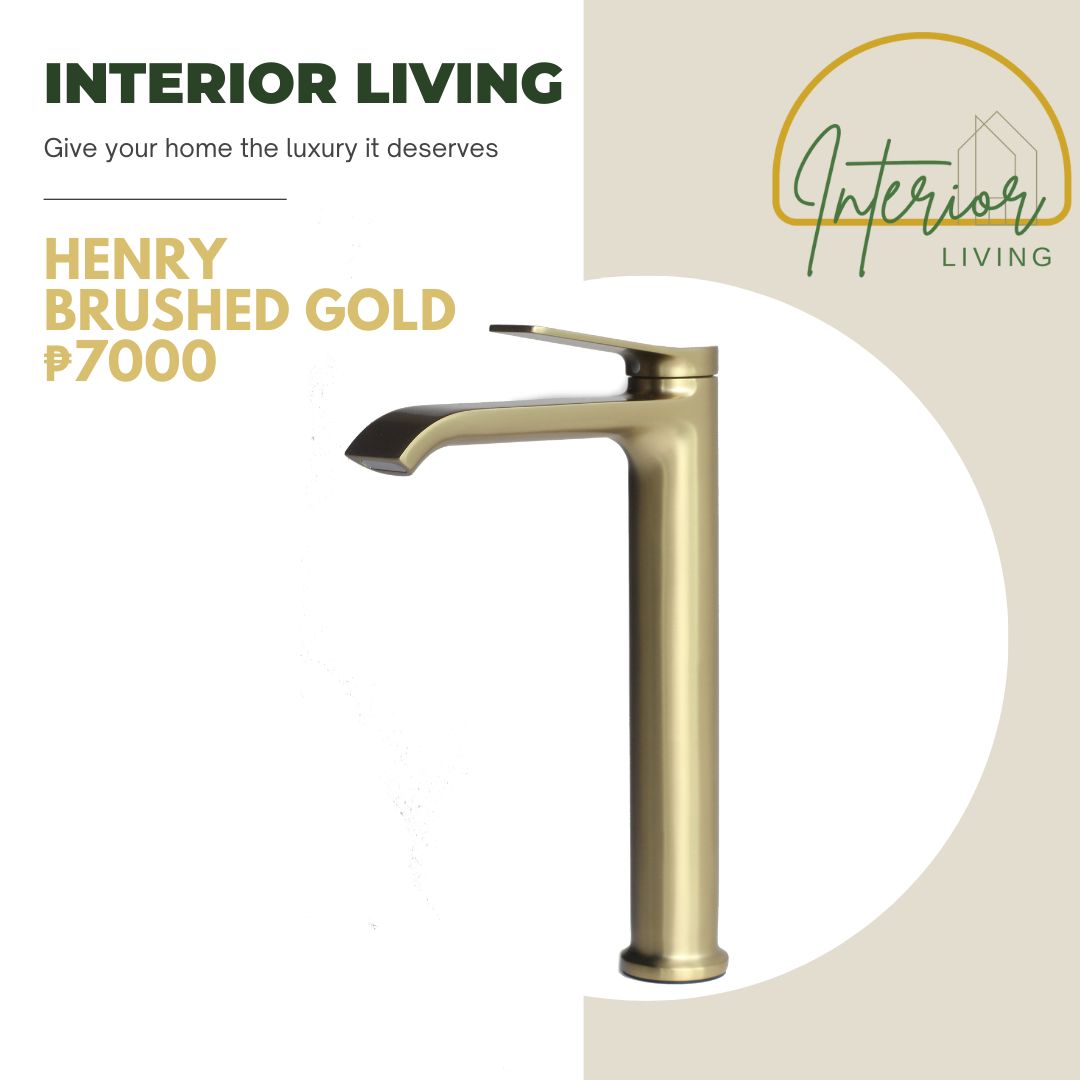 Henry Brushed Gold Lavatory Faucet