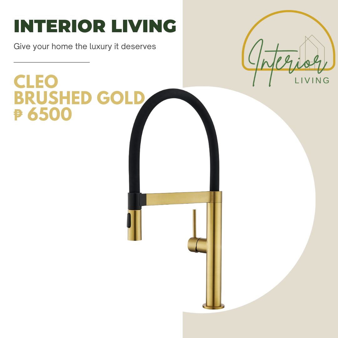 Cleo Brushed Gold Kitchen Faucet