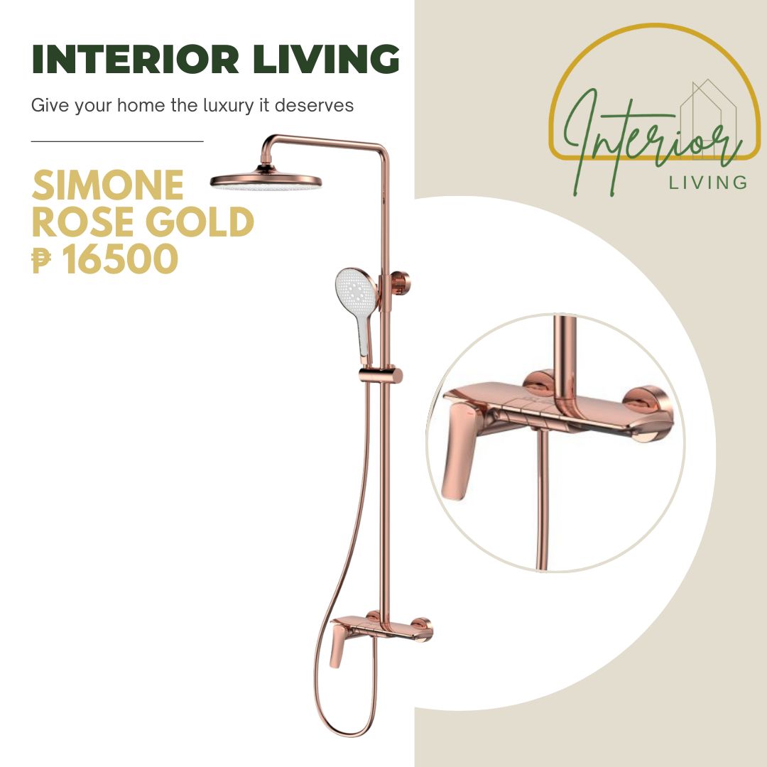 Simone  Rose Gold 3-way Shower System