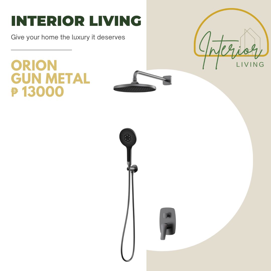 Orion Gun Metal 2-Way Concealed Shower System