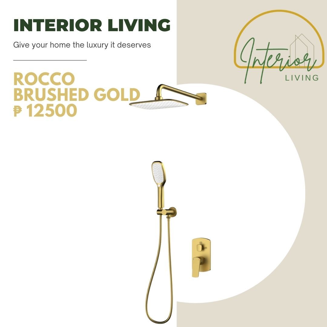 Rocco Brushed Gold 2-Way Concealed Shower Set