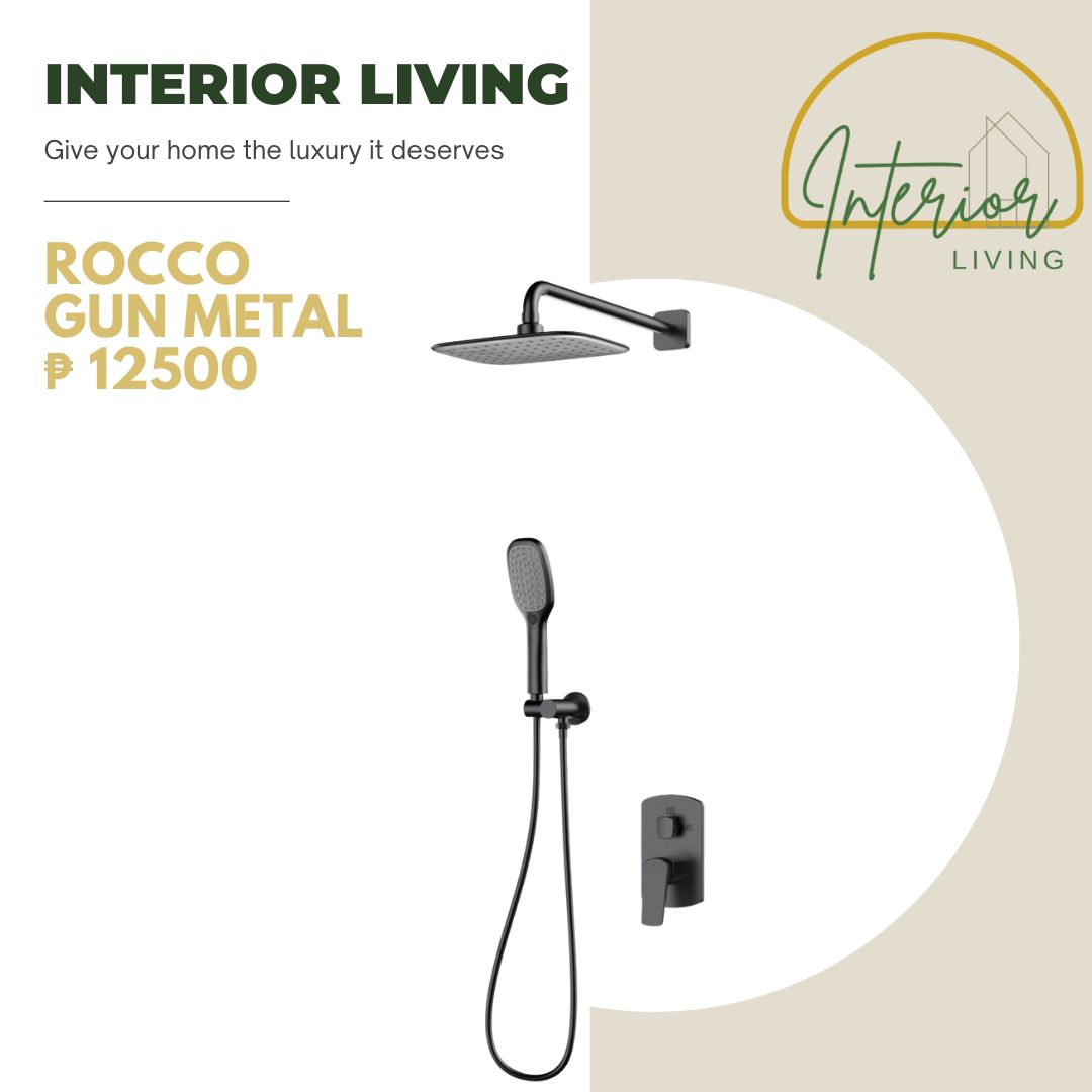 Rocco Gun Metal 2-Way Concealed Shower Set
