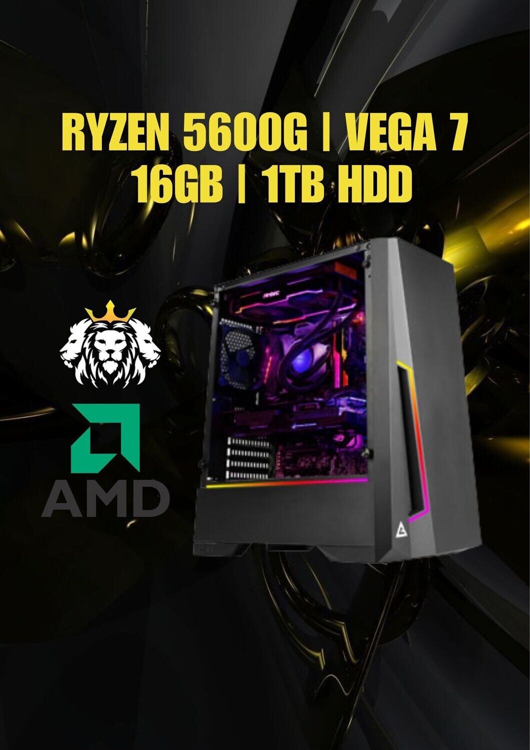 Ryzen 5 5600G | Vega 7 | 16GB RAM | 1TB HDD