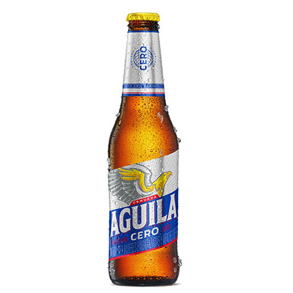 Cerveza Aguila Cero alcohol Botella x 330 ml