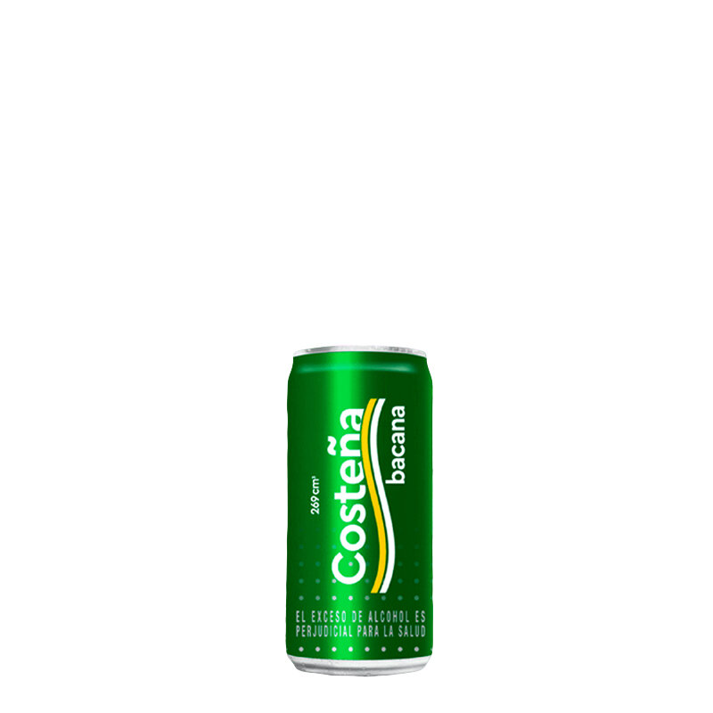 Cerveza costeña bacana  lata 330 ml