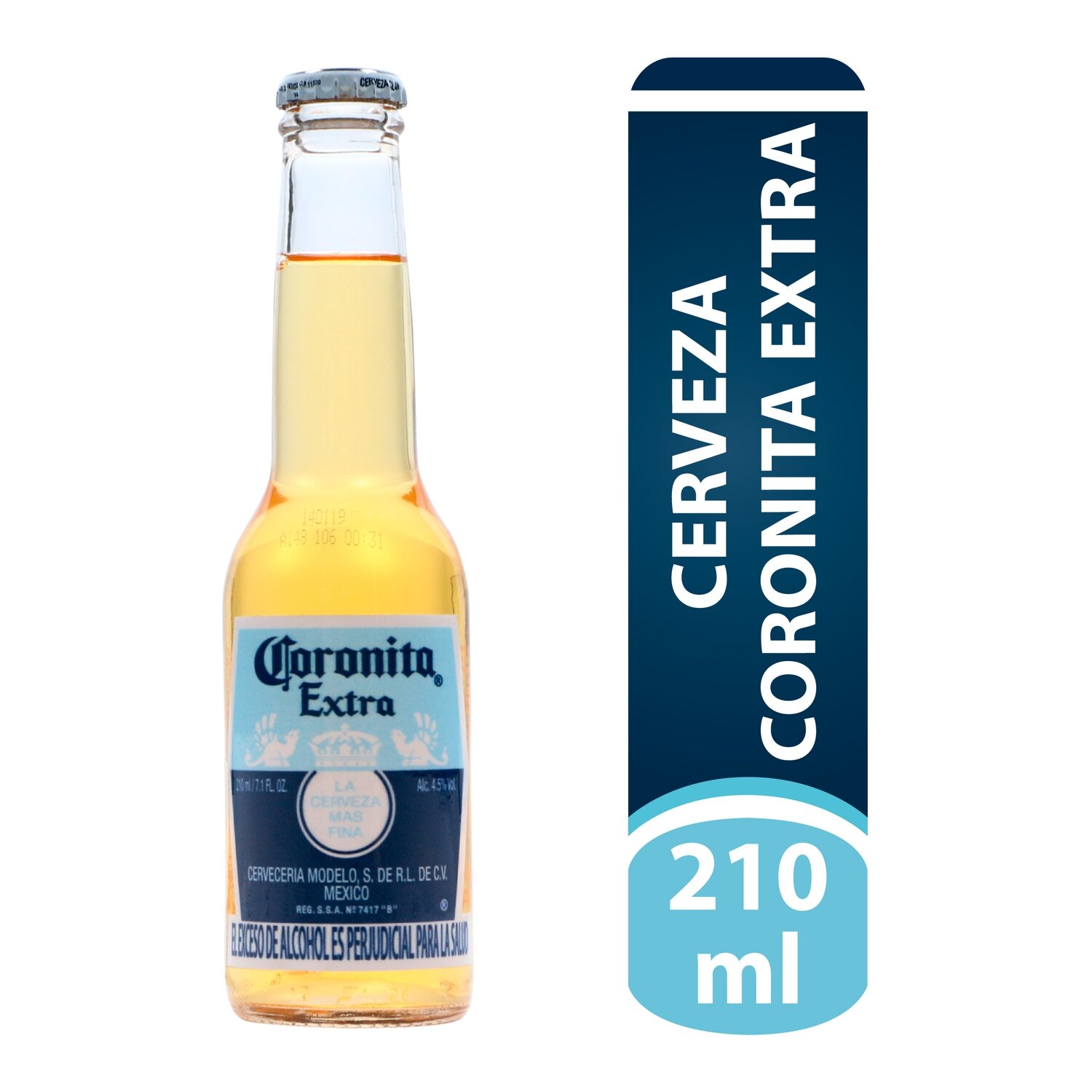 Cerveza coronita botella 210ml