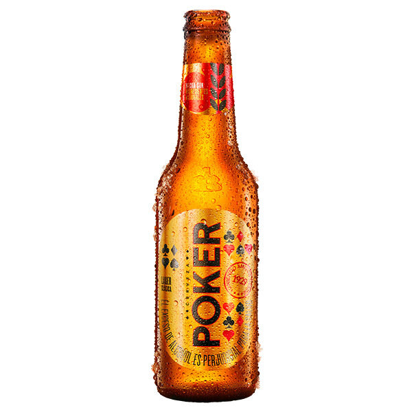 Cerveza poker botella 330 ml x 1 unidad