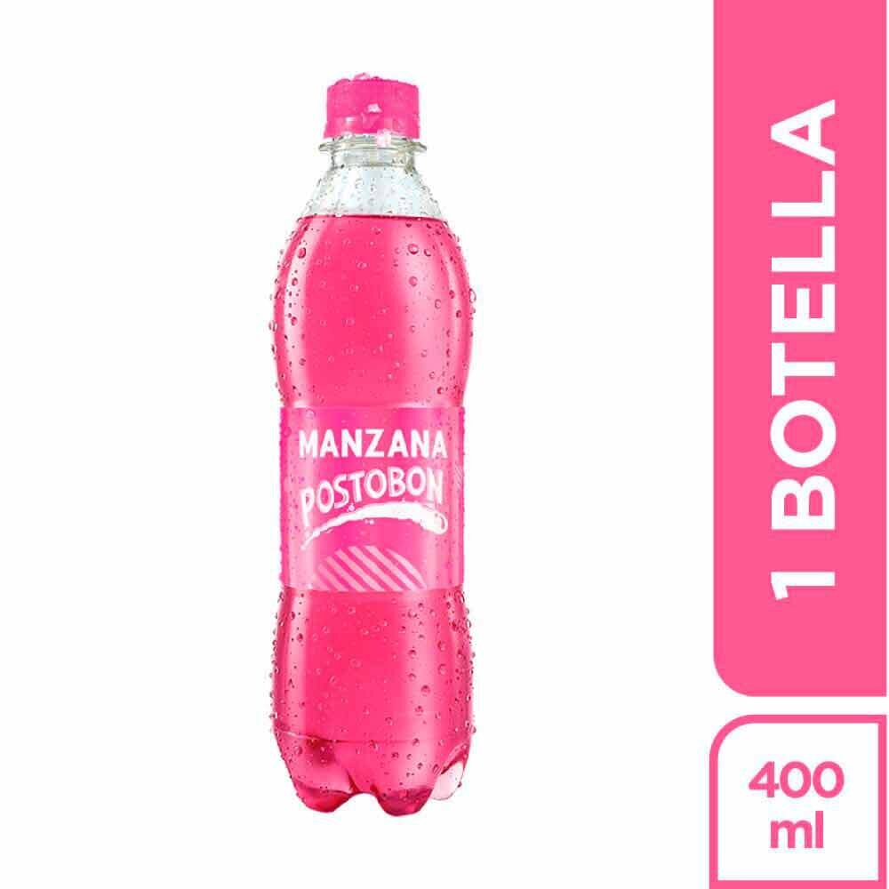 Gaseosa Manzana Postobon botella x 400 ml