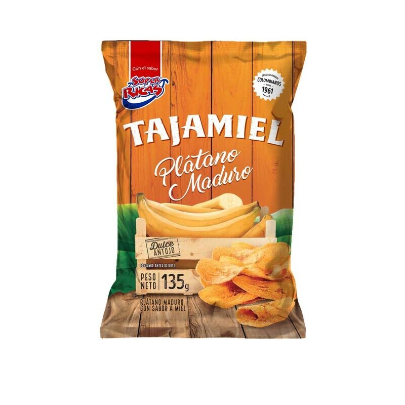 Super ricas tajamiel platano 40gr