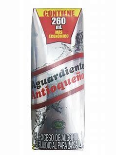 Aguardiente antioqueño rojo 260 ml tetrapack