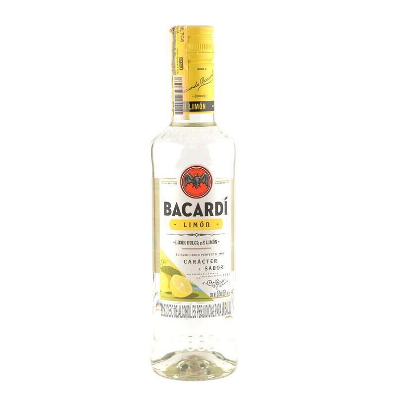 Ron bacardi limon x 375 ml botella