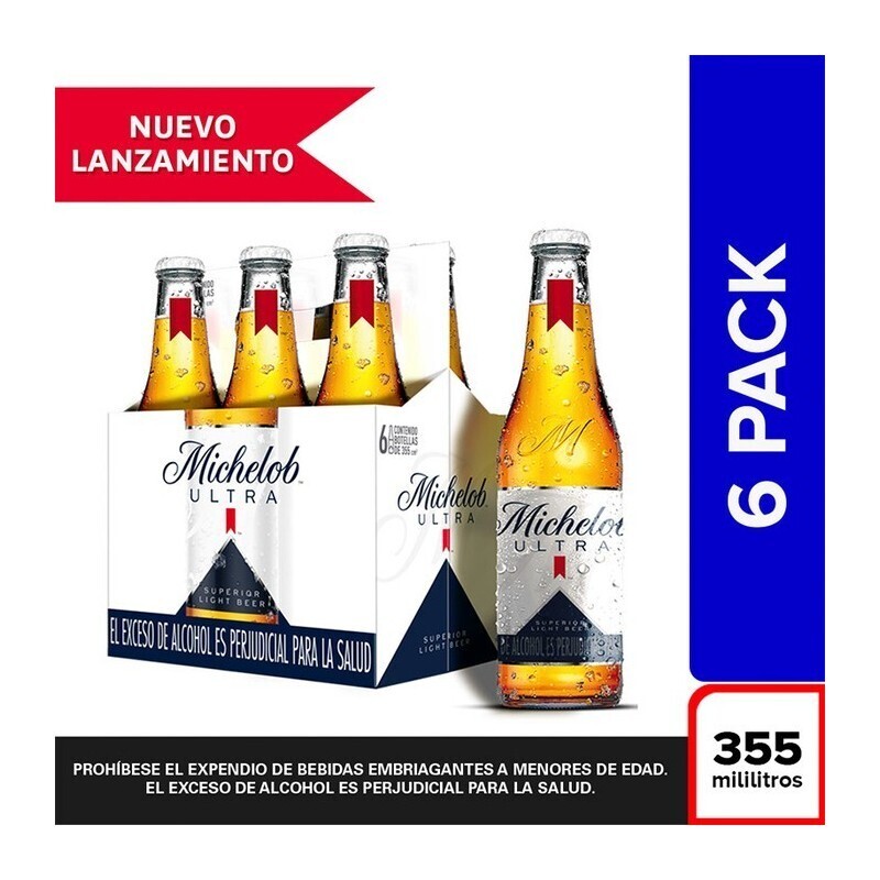 Cerveza michelob sixpack x  355 ml