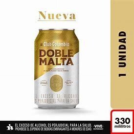 Club colombia doble malta 330ml lata