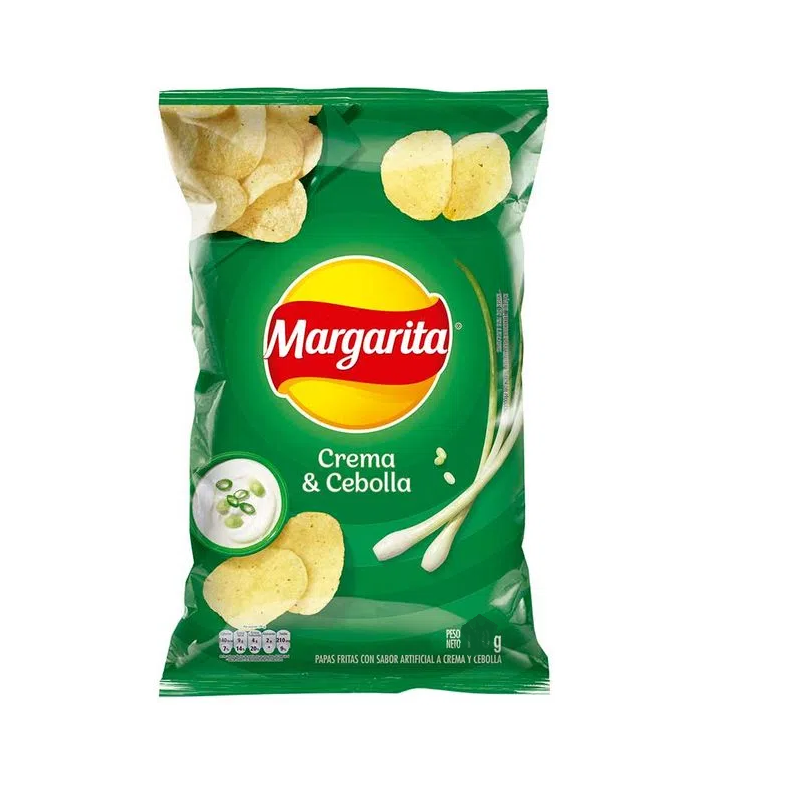 Papas Margarita crema y cebolla bolsa x 36gr
