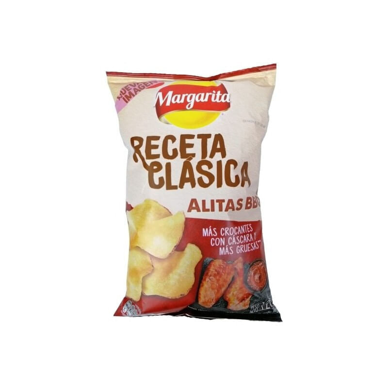 Papas margarita receta clasica alitas bbq x 38 gramos