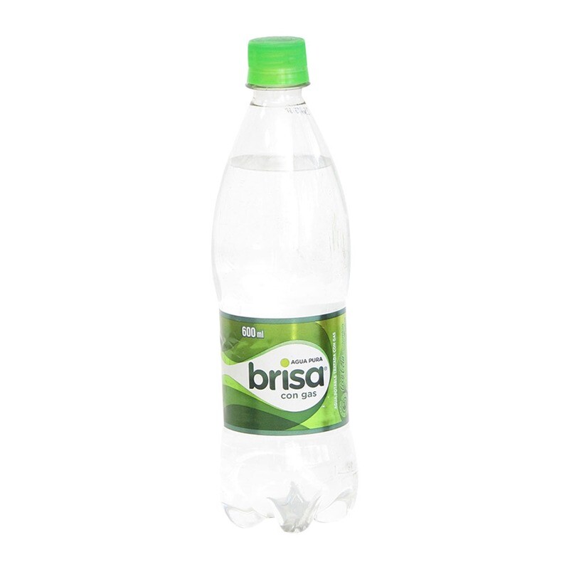 Agua brisa con gas 600 ml botella