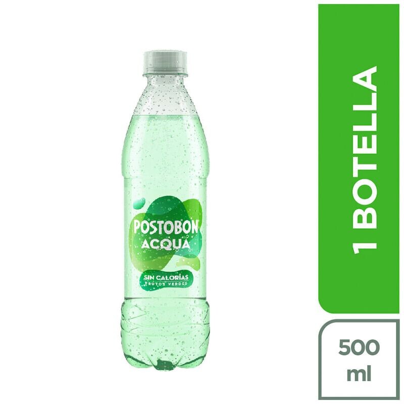 Gaseosa Postobon acqua frutos verdes pet 500 ml