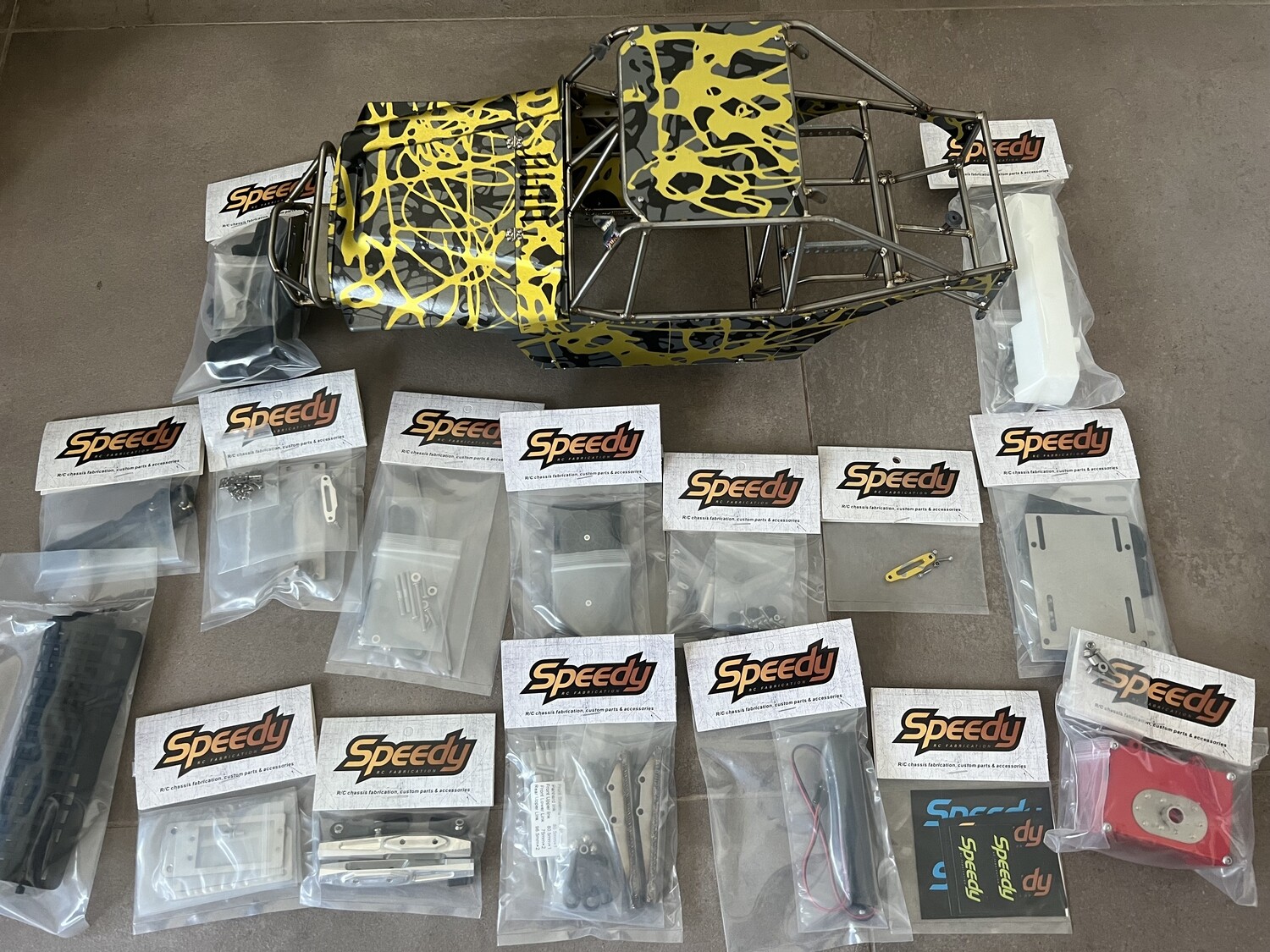 C3 Ultra 4 titaninum chassis for Vanquish VS4-10 Fordyce, Phoenix, VRD &amp; Axial SCX10ii, King of the Hammer 2024 Anniversary Edition