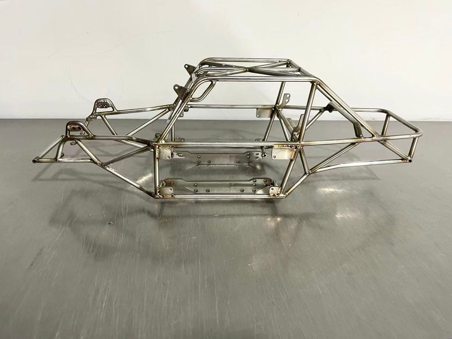 H10 &quot;conversion&quot; chassis for Vanquish H10 Optic running SCX10ii transmission/Capra setup (Stainless, ready to ship)
