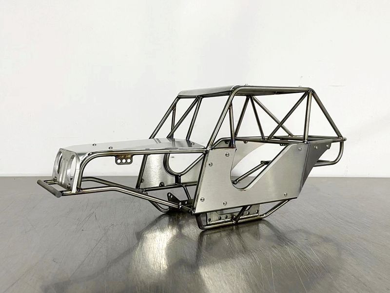 D1 Rock Buggy for SCX10ii trans and axles-mounted-servo. Standard set (Titanium, ready to ship)