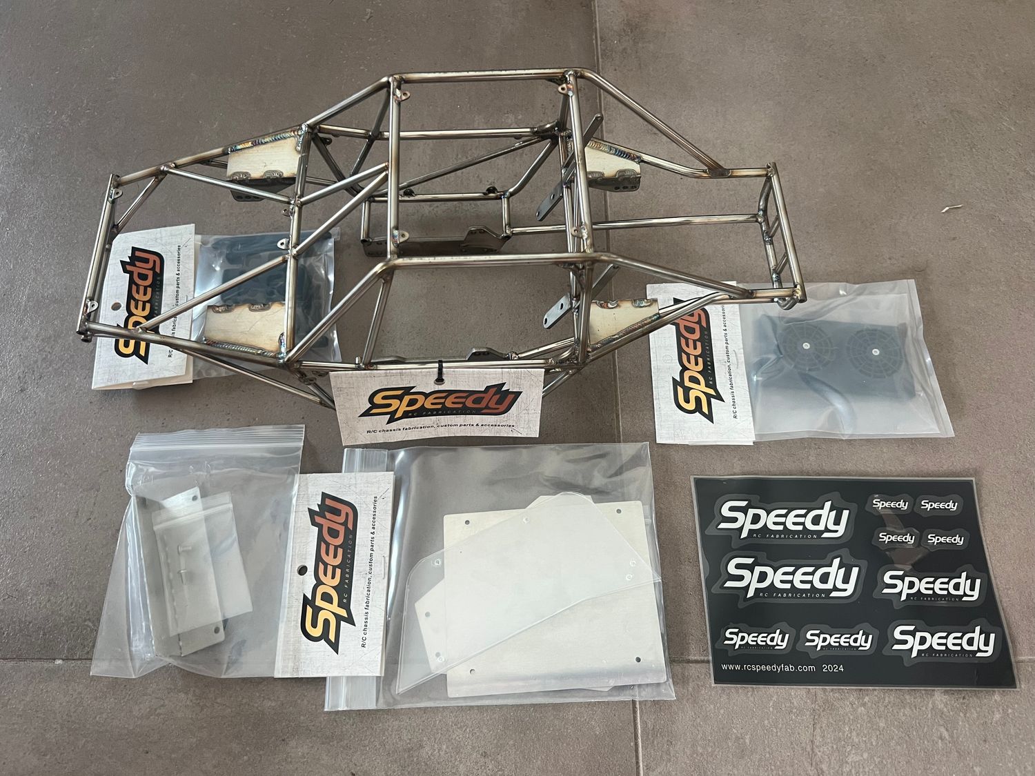 KR1 Scale Comp Crawler for SCX10. Complete set (Stainless, ready to ship)