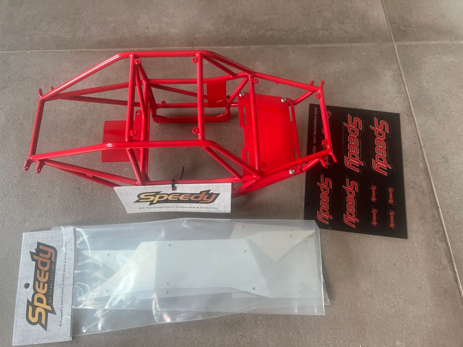 RC Speedy Stainless R2 with red coating (Stainless, Ready to ship)