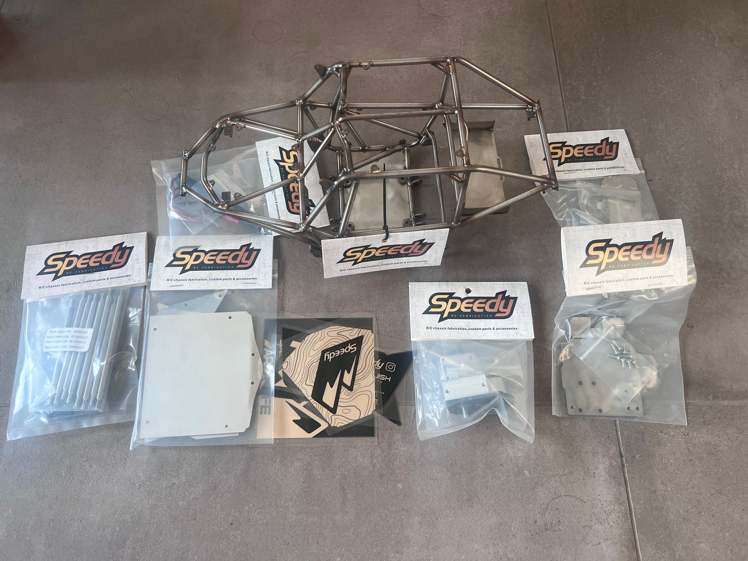 H2 Pro-scale Single Seat Comp Buggy for SCX10ii/Capra platforms. Standard set (Stainless, ready to ship)