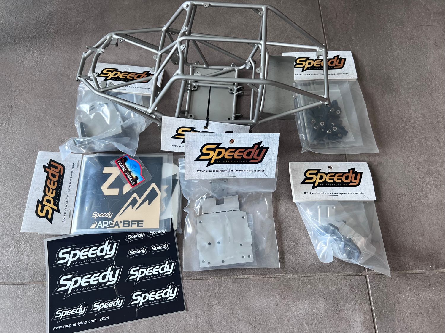 H2 Pro-scale Single Seat Comp Buggy for SCX10ii/Capra platforms. Demo chassis (Stainless, ready to ship)