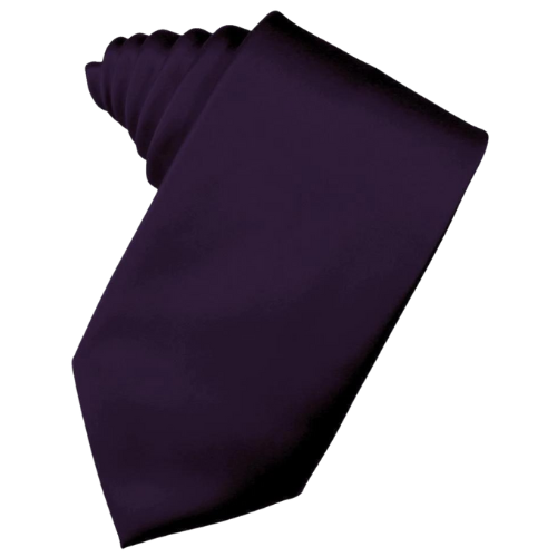 Amethyst Luxury Satin Necktie - Cardi