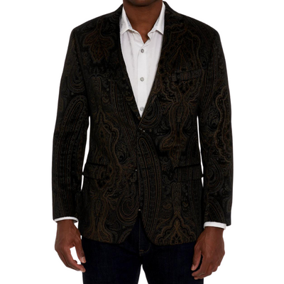 VELVET PAISLEY BLAZER - Robert Graham