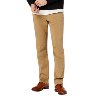 Charisma Relaxed Straight Pants In Khaki Twill - 34 Heritage