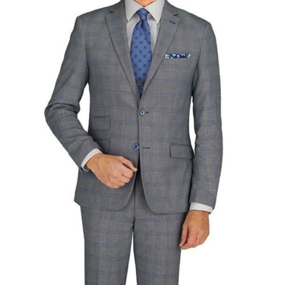 Manchester & Tailor Suit-Gray Plaid