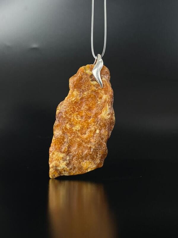 Roter Bernstein Kruste Anhänger Schmuck