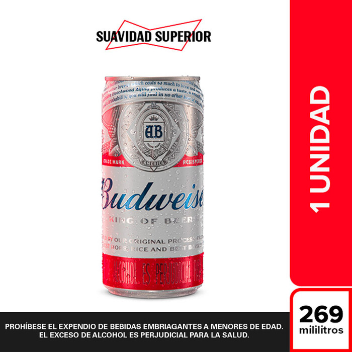 BUDWEISER 269ML LATA