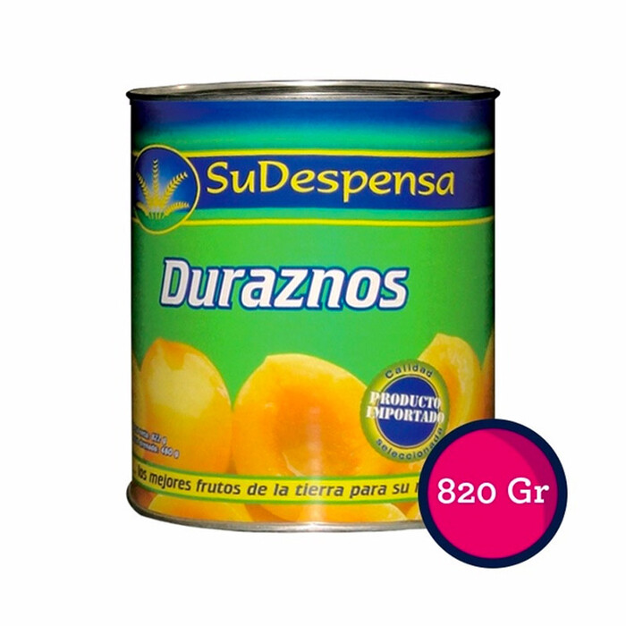 DURAZNOS SUDESPENSA 820G