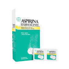 ASPIRINA EFERVESCENTE 500VMG