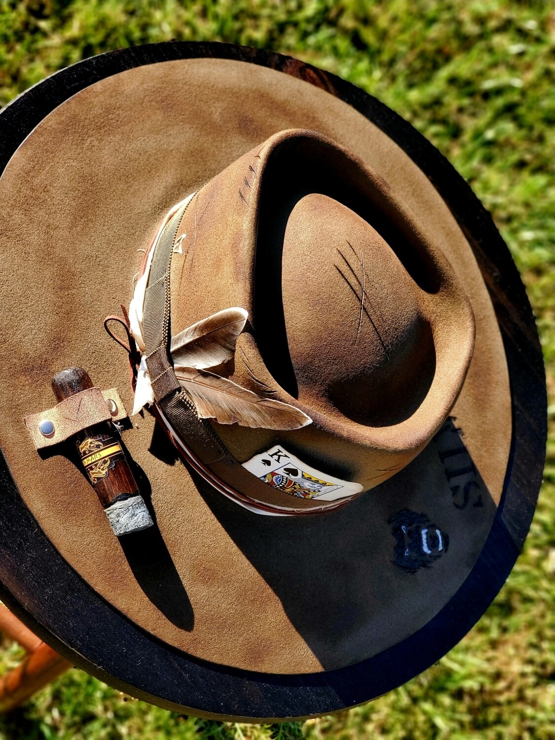 Handcrafted &quot;The Stick Holder&quot; Brim
