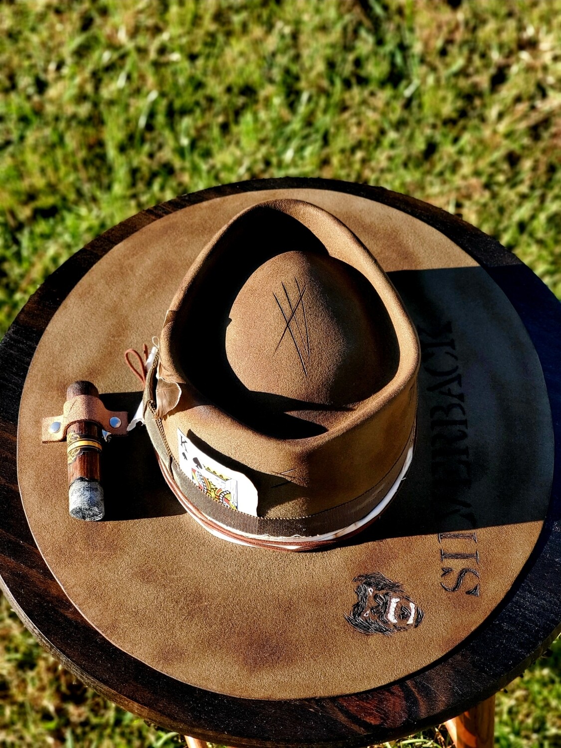 Handcrafted &quot;The Stick Holder&quot; Brim