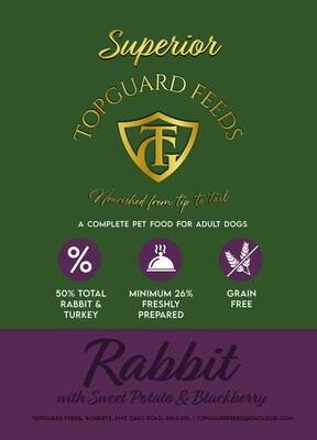 Rabbit and Turkey with Sweet Potato & Blackberry complete Adult Dog Food