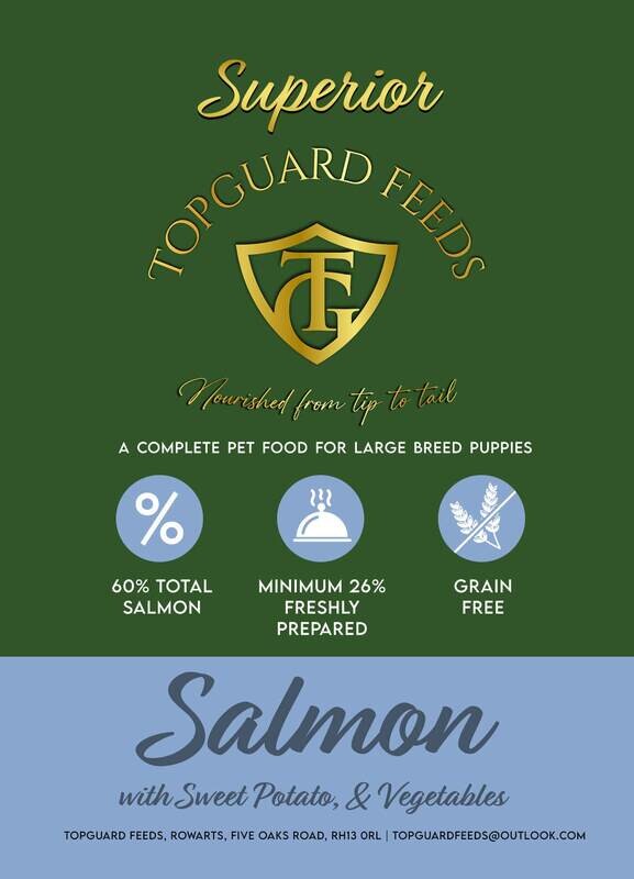 Salmon with Sweet Potato & Vegetables complete puppy food for large breed puppies