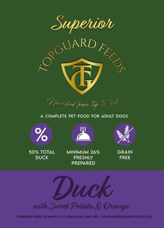Duck with Sweet Potato & Orange complete dog food for Adults Dogs