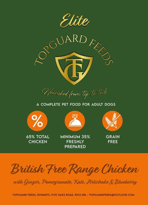 British Free-Range Chicken Dog Food with Ginger, Pomegranate, Kale, Artichoke & Blueberry for Adult Dogs